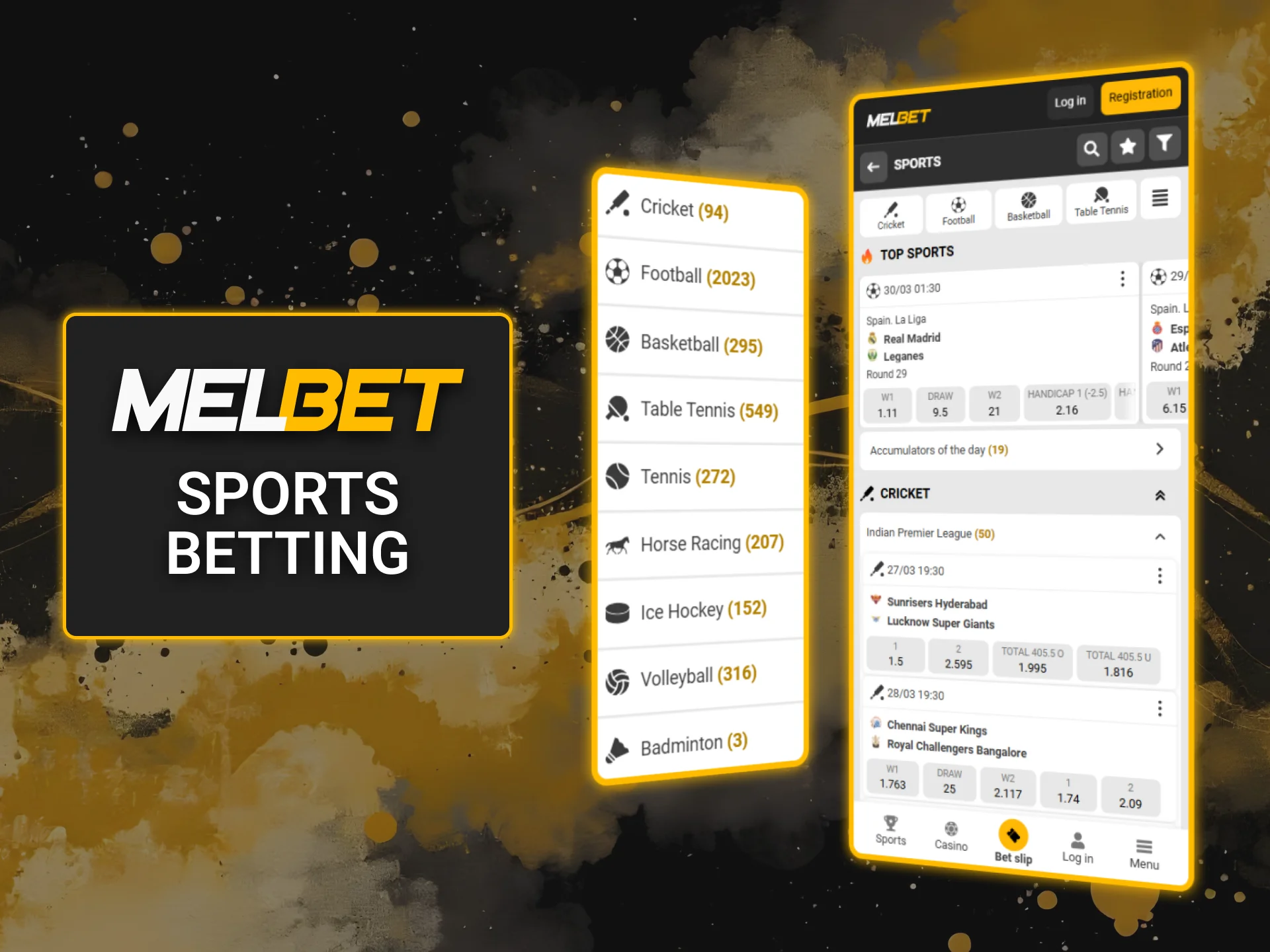 Bet on a variety of sports through the Melbet app with competitive odds.