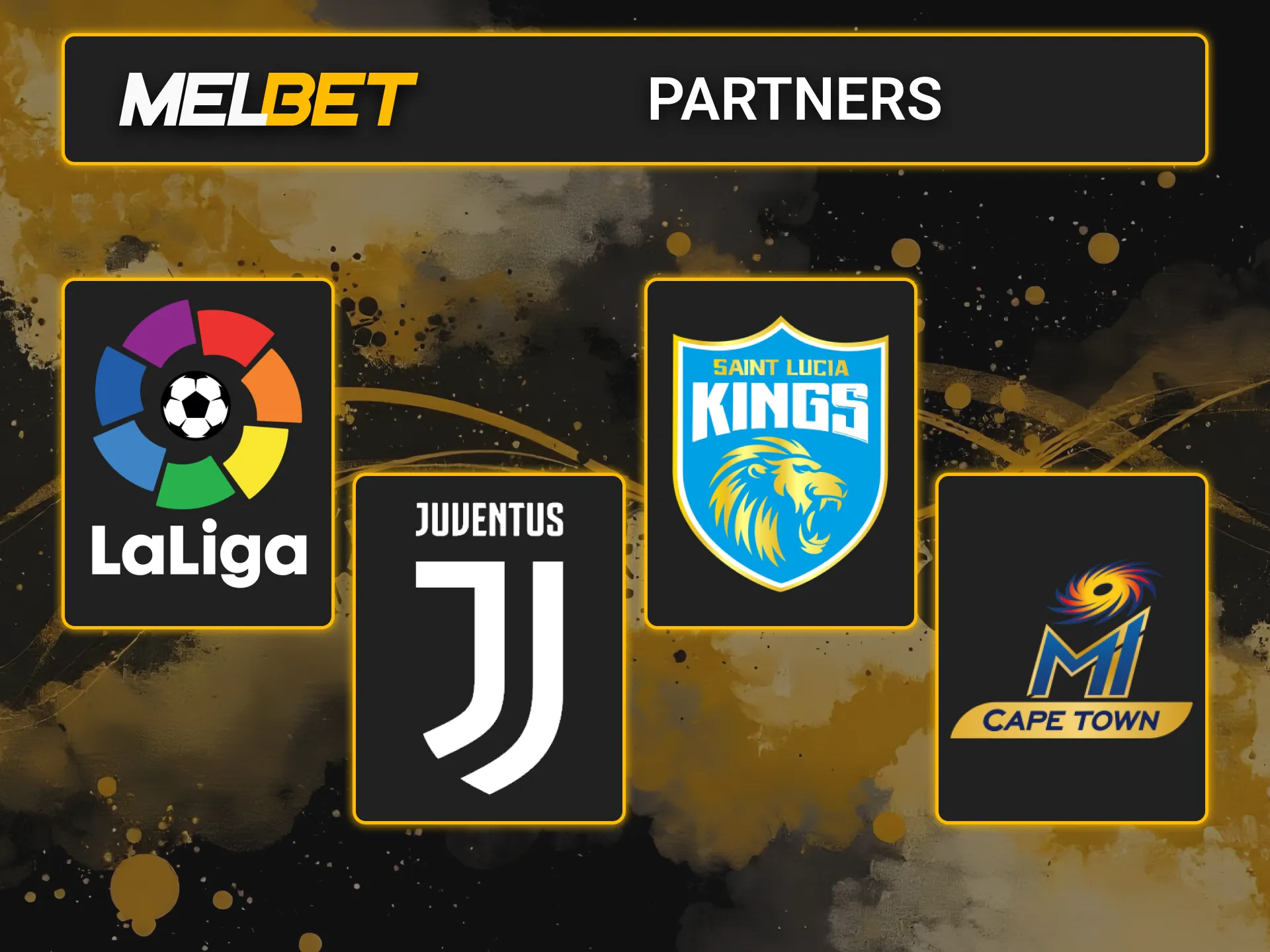 Explore the global sports partnerships on official Melbet betting platform.