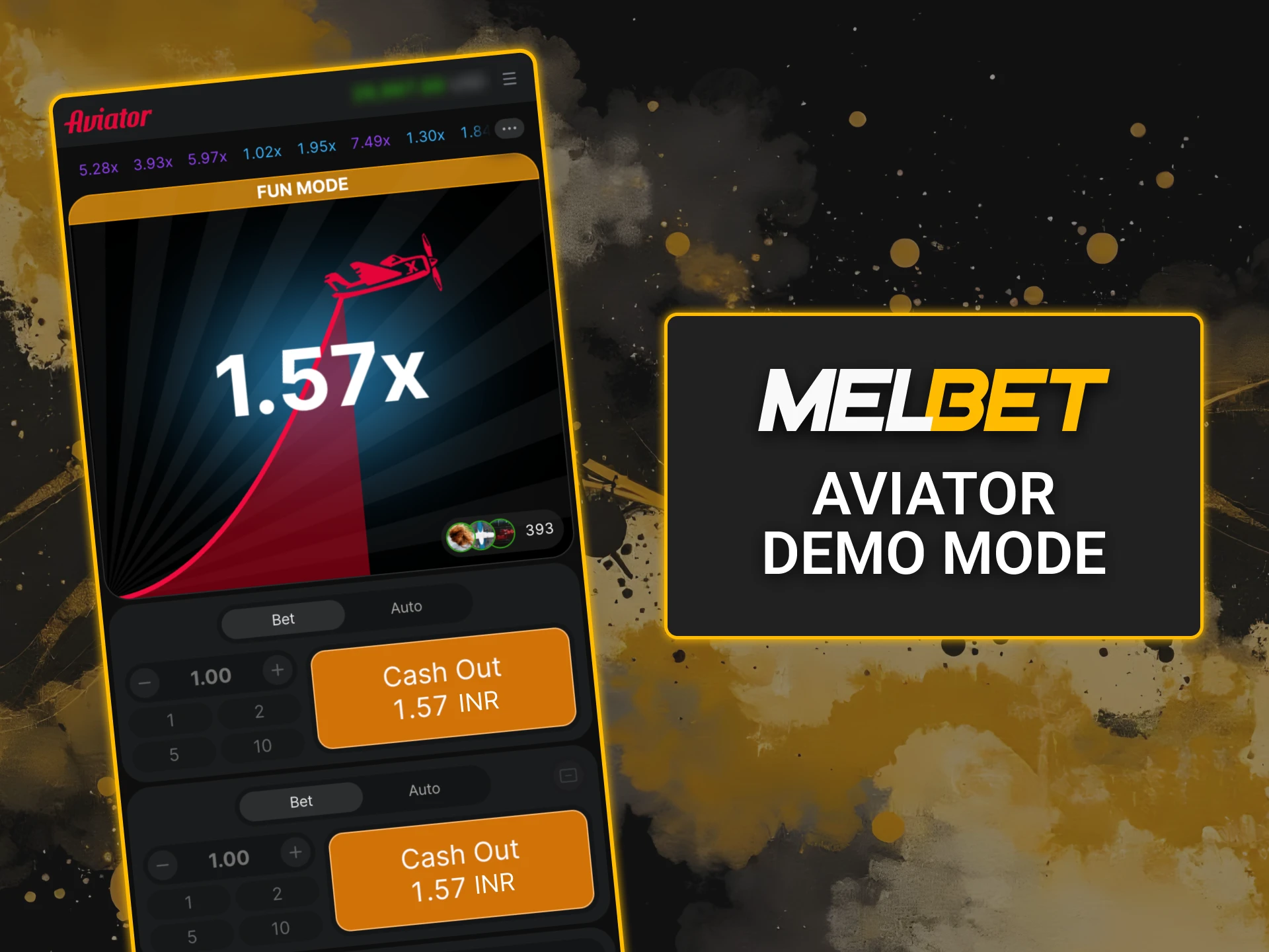Try Melbet Aviator demo mode without losing money.