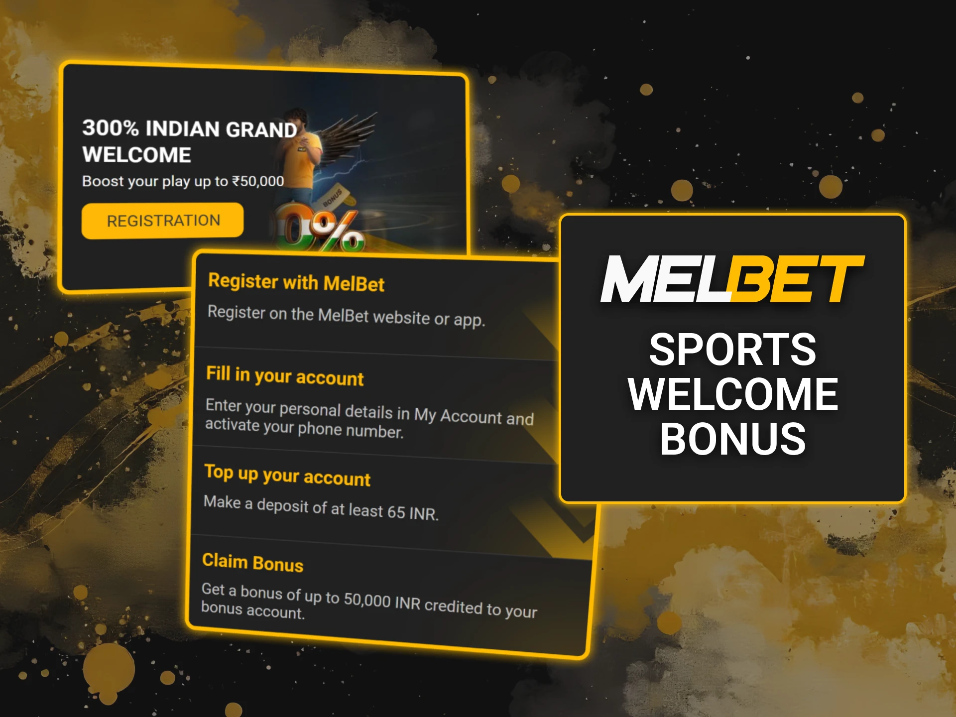 Get your sports welcome bonus at Melbet and bet on top matches.