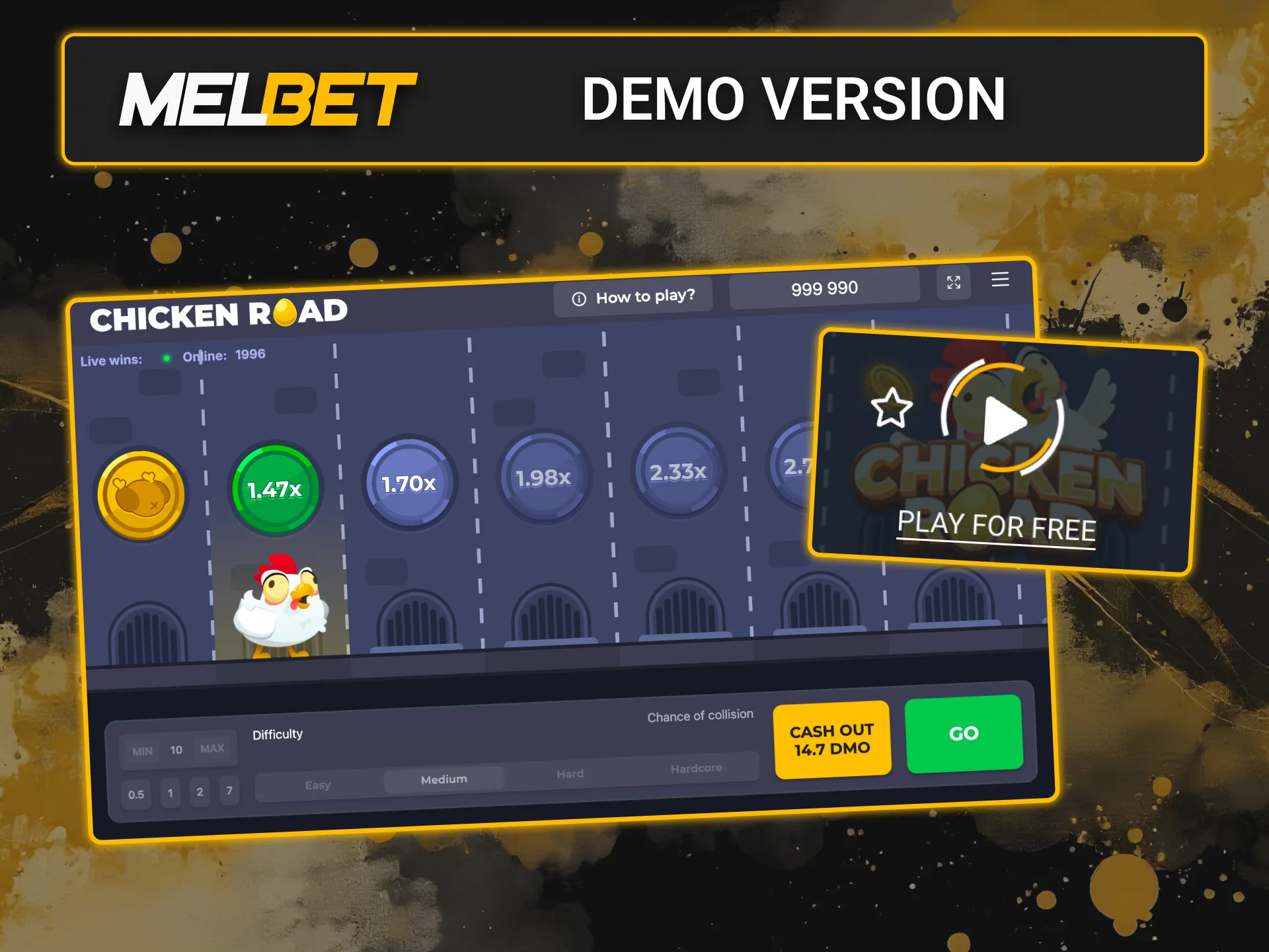 Play the Chicken Road demo at Melbet.