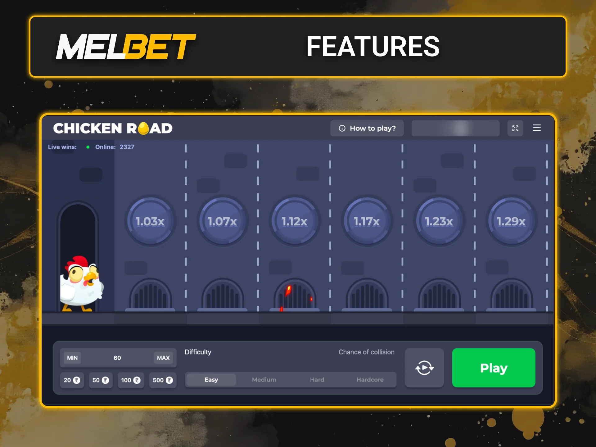 Adjust your risk in Melbet Chicken Road.