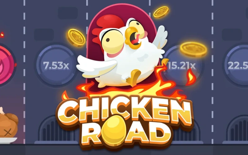 Navigate the chicken across the path to collect multipliers in Chicken Road on Melbet.