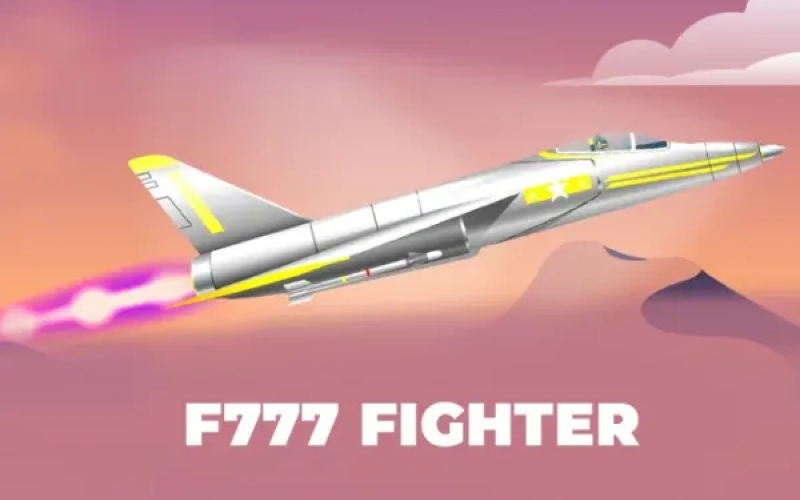 Take off for big multipliers in the F777 Fighter crash game at Melbet.