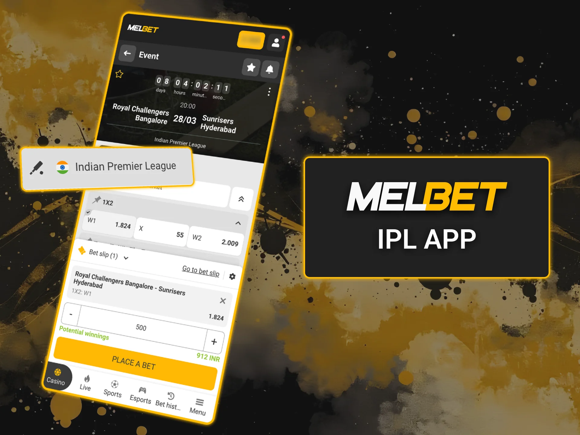 Download Melbet app for IPL.