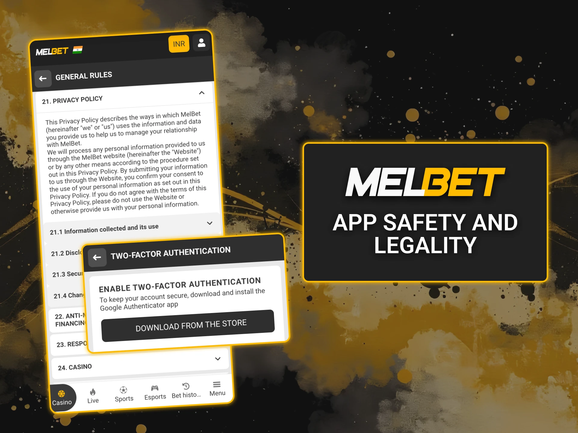 Use the Melbet app and protect your account with strong security tools that keep your betting safe.