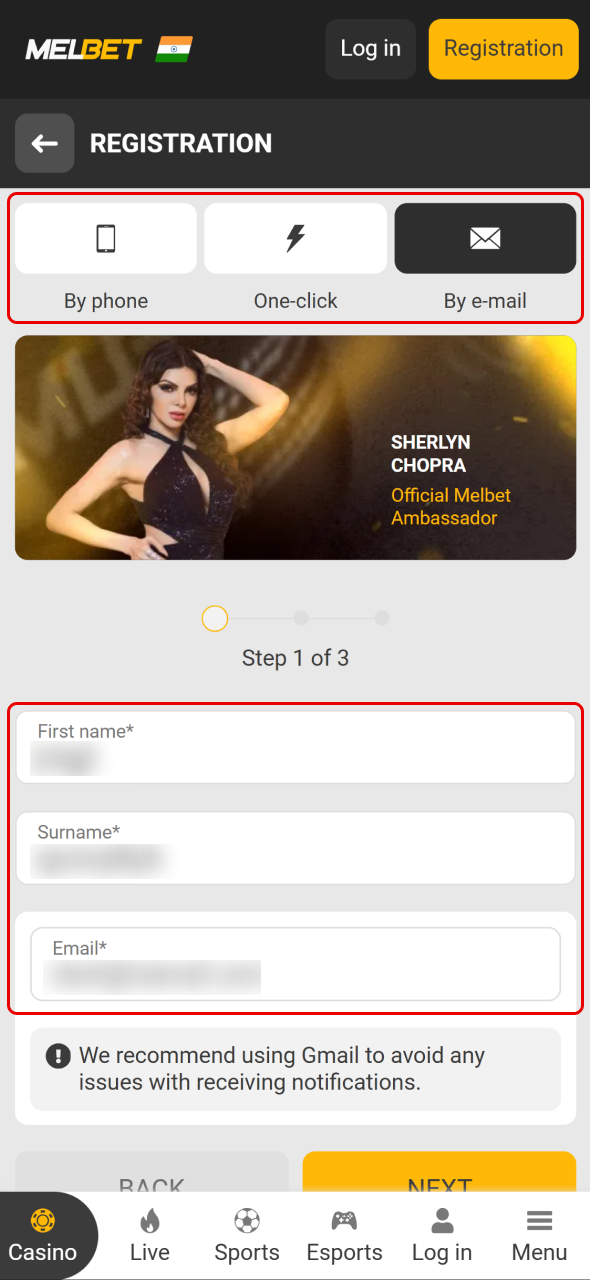 Choose the best method for registering with Melbet and making it easier to use a promo code.