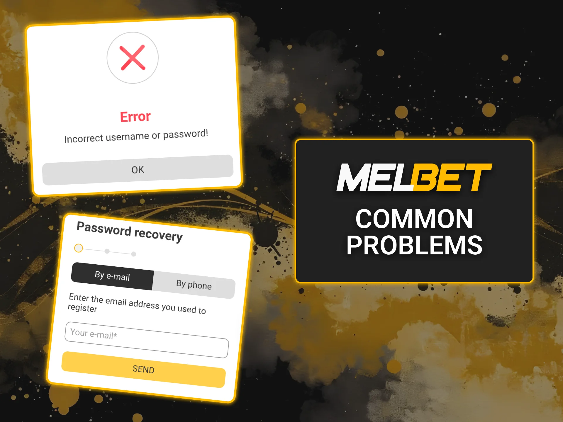Solve Melbet login and registration issues.