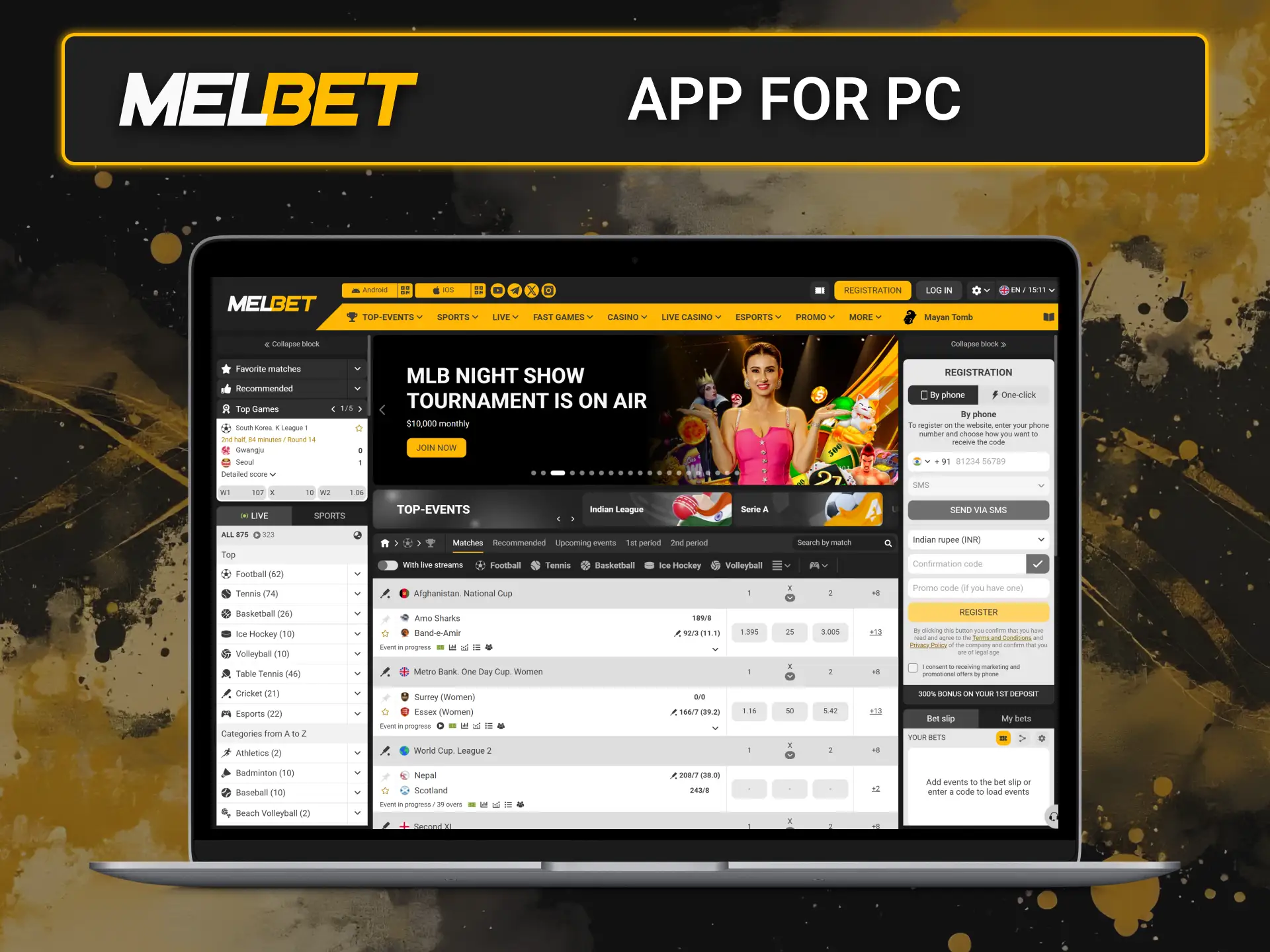 The Melbet desktop app provides a smooth betting experience on your PC.